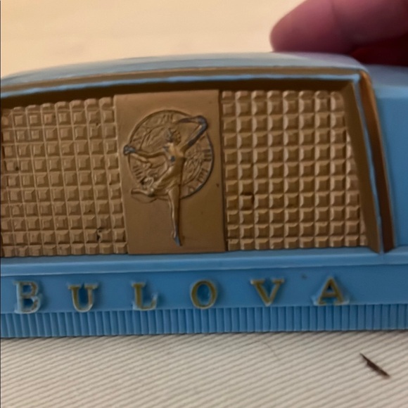 Bulova Vintage 1950s Blue and Brown Vintage Watch Box - Box Only - Picture 11 of 12